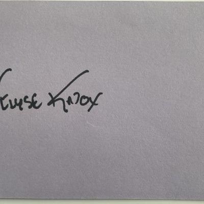 Elyse Knox original signature