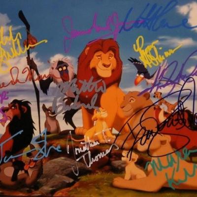 The Lion King cast signed photo 