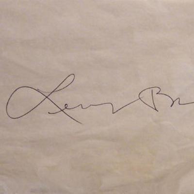 Lenny Bruce signature slip 