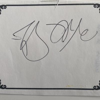 Author William Safire original signature 