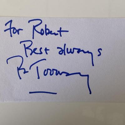 Football player Pat Toomay original signature 
