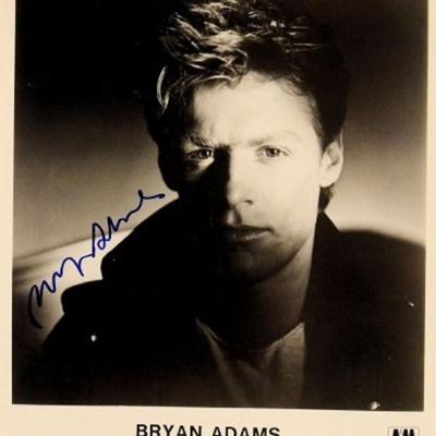 Brian Adams signed promo poster