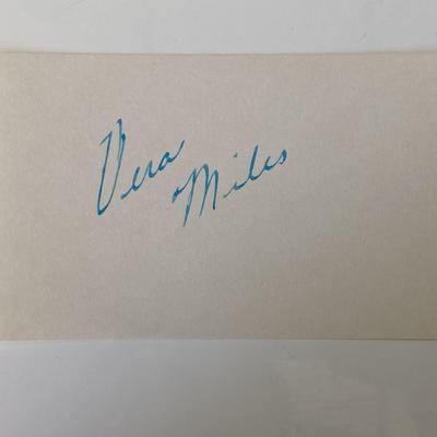 Vera Miles original signature 