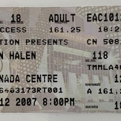 Van Halen concert tickets Air Canada Centre Oct. 12, 2007