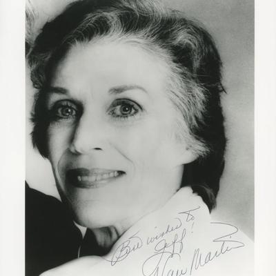 Nan Martin signed photo
