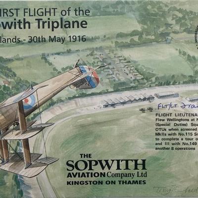 Flight Lieutenant Frank Wolfson DFC signed First Day Cover