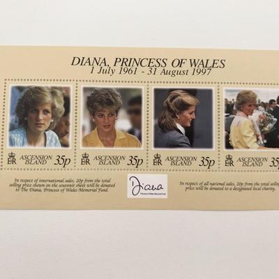 Ascension Island Diana Princess of Wales commemorative stamp set