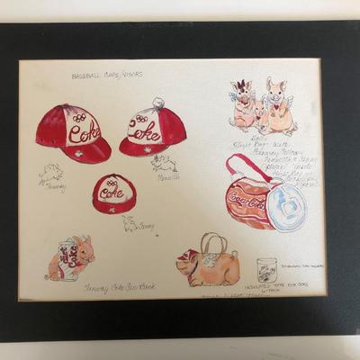 Fenway the Pigasus Original Art - All Heart Designs