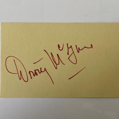 Dorothy McGuire original signature 