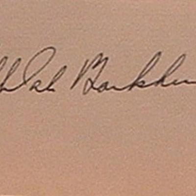 Tallulah Bankhead signature slip