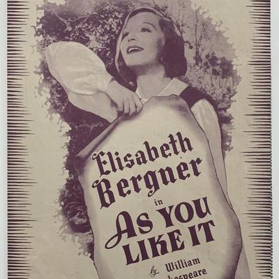As You Like It unsigned promo flier