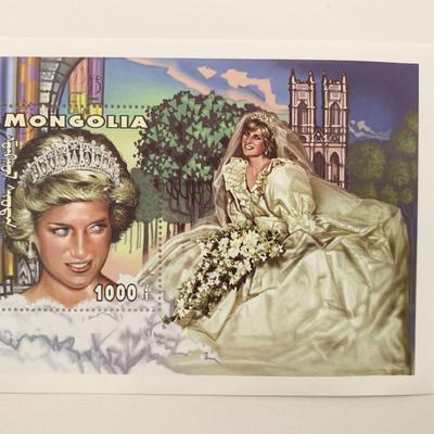 Mongolia Princess Diana commemorative stamp