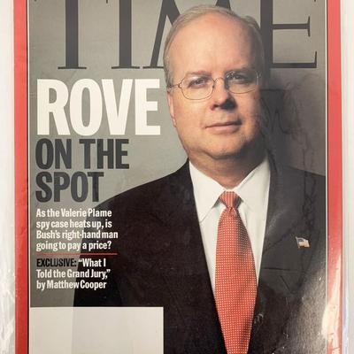 Time Magazine July 25 2005 Karl Rove Cover