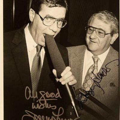 Jerry Lewis & Buddy Hackett signed promo photo 
