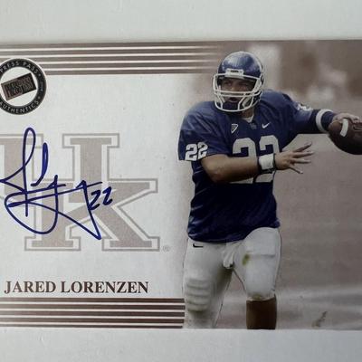 New York Giants Jared Lorenzen signed autograph card 
