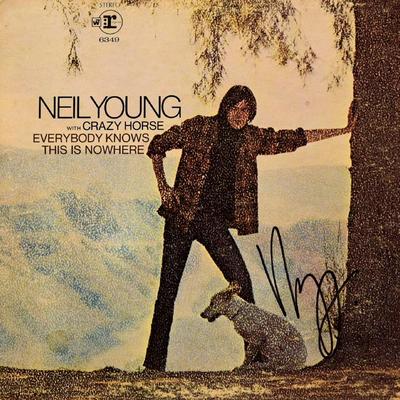 Neil Young signed Everybody Knows This Is Nowhere album 