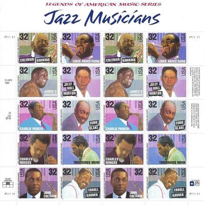 Jazz Musicians Stamps