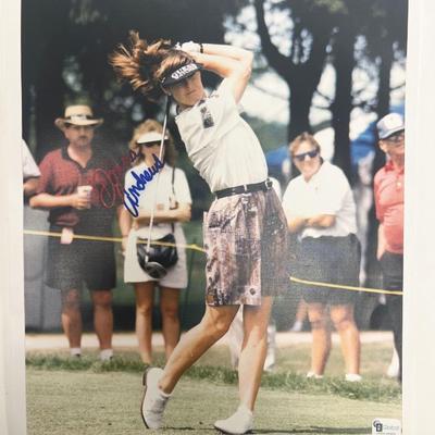 Professional golfer Donna Andrews signed photo
