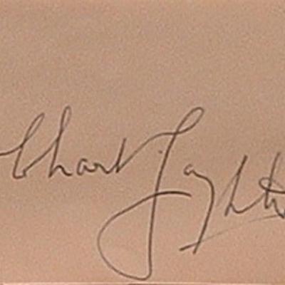 Charles Laughton signature slip 