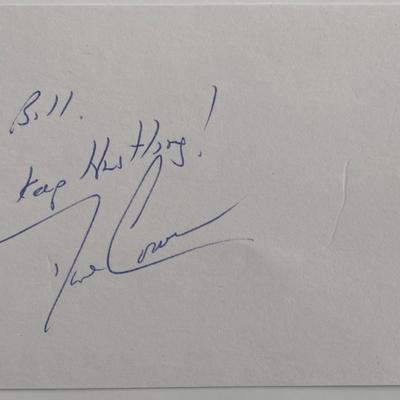 Basketball player Dave Cowens original signature