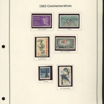 1963 United States Commemorative Stamp Set