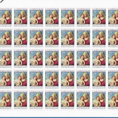Traditional Christmas: Madonna and Child Stamps