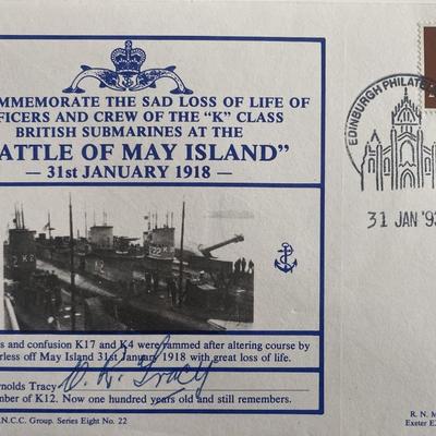 Owen Reynolds Tracy signed First Day Cover 