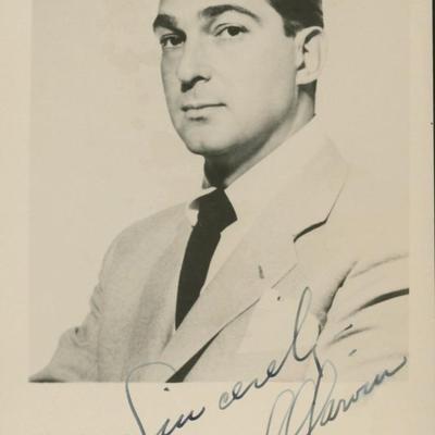 Tony Marvin signed photo