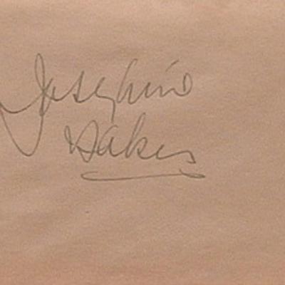 Josephine Baker signature slip