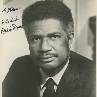 Ossie Davis signed photo