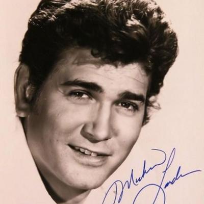 Michael Landon signed portrait photo 