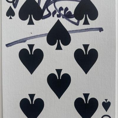 Jacqueline Bisset signed playing card