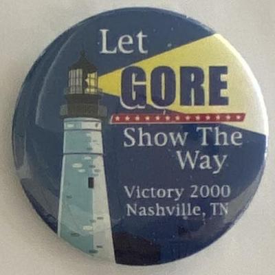 Let Gore Show the Way-Victory 2000 Nashville pin 