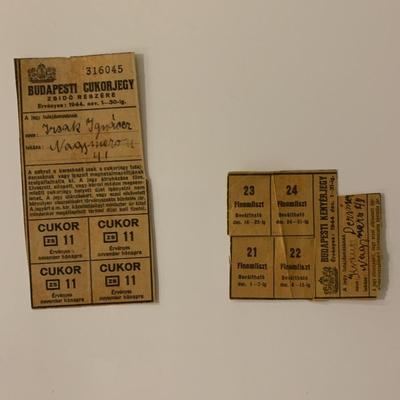Hungarian WW2 Ration Coupons