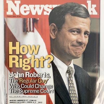 Newsweek Magazine August 1 2005 John Roberts Cover