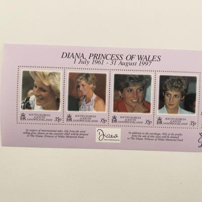 Diana Princess of Wales commemorative stamp set