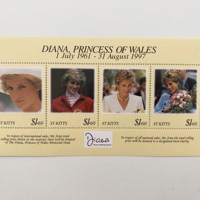 St. Kitts  Diana Princess of Wales commemorative stamp set