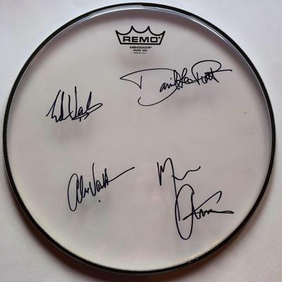Van Halen signed drum head