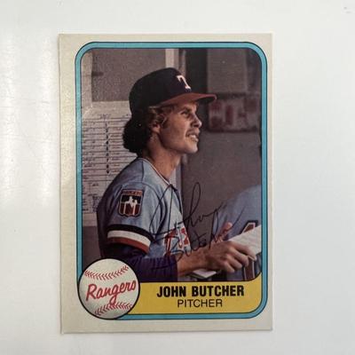 John Butcher signed trading card 