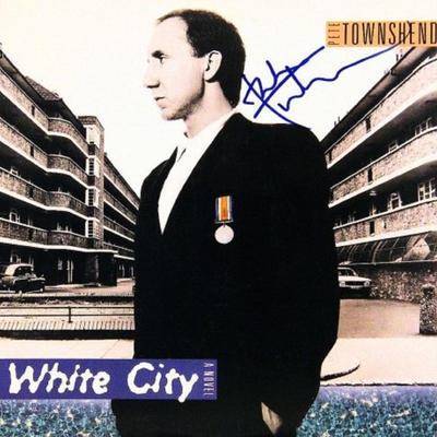 Pete Townshend signed "White City: A Novel" album