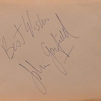 John Garfield signature slip 