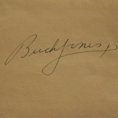 Buck Jones signature slip 