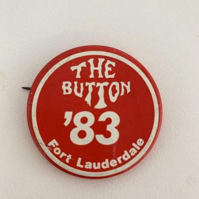 The Button '83 fort Lauderdale vintage pin