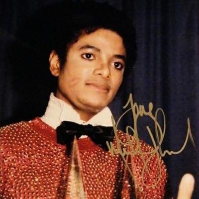 Michael Jackson signed promo photo 