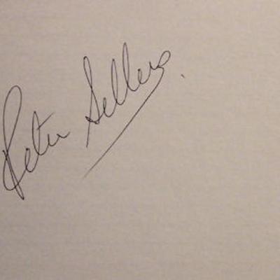 Peter Sellers signature slip