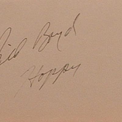 Bill Boyd signature slip 