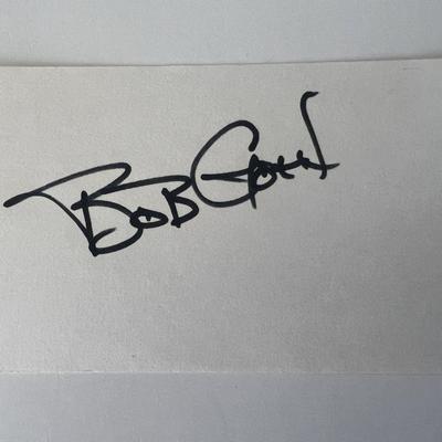 Gameshow MC Bob Goen original signature 