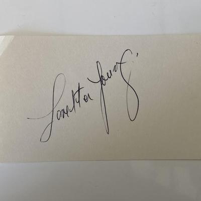 Loretta Young original signature 