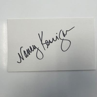 Figure Skating Champion Nancy Kerrigan original signature 
