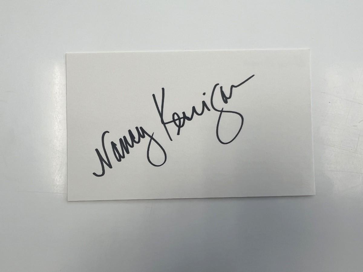 Figure Skating Champion Nancy Kerrigan original signature | EstateSales.org